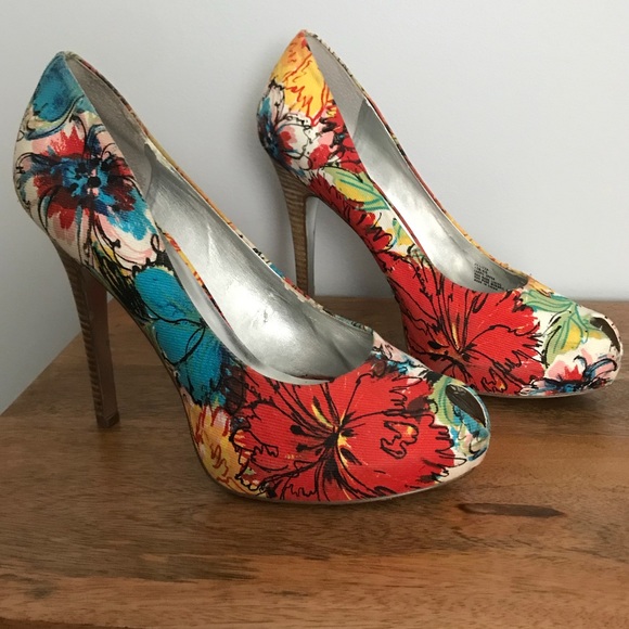 jessica simpson floral shoes